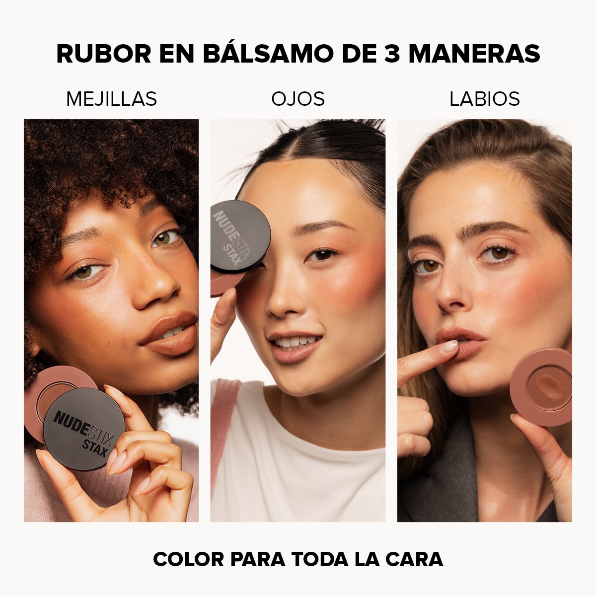 NUDESTIX STAX ALL OVER COLOR BLUSH BALM (RUBOR EN CREMA PARA ROSTRO)